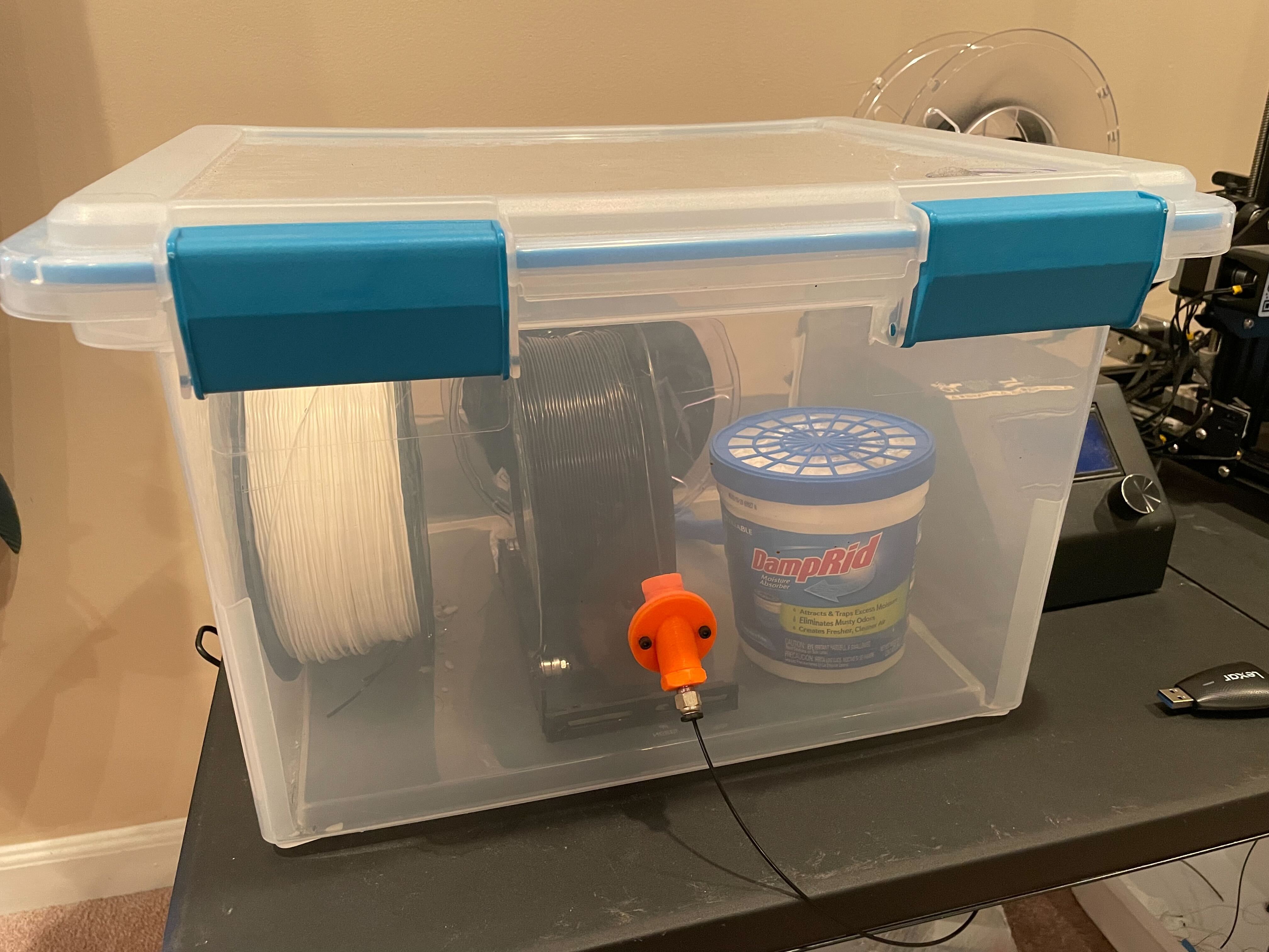 homemade 3d printing filament dry box